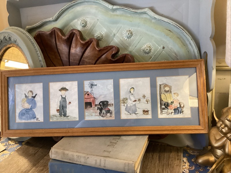 BARBARA RASA BATIKS 5 ADORABLE PICTURES Amish Baby Kids ORIGINAL ART ❤️numbered gallery