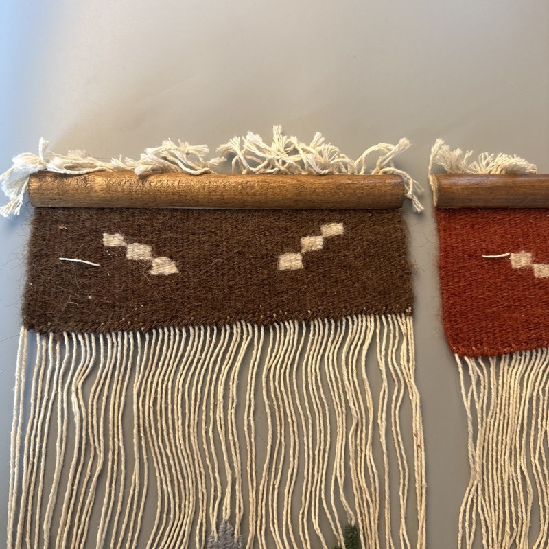 Vintage Woven Wall Art Floral Basket - Set Of 2 gallery