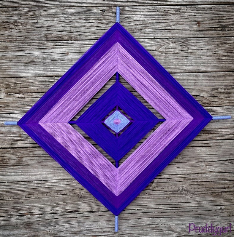 Amethyst Coloured Gods Eye/ojo de Dios (35" x 35")