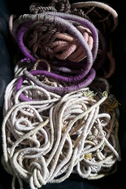 Romeo Reyna estate artist art yarn old stock vintage fiber art supply lot multi