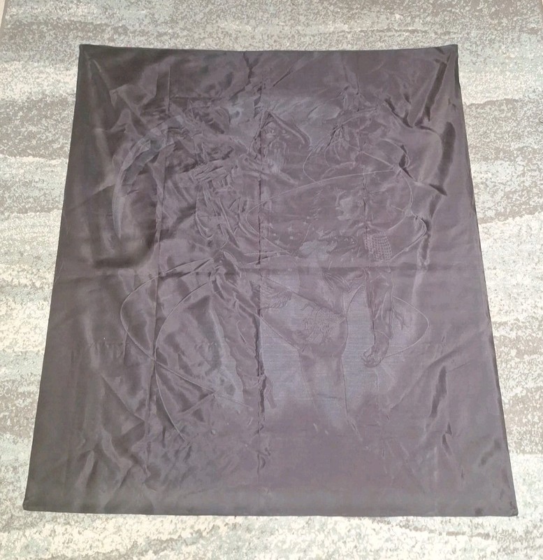 1989 Tapestry, Just Brass Pinup Naked Girl Grimm Reaper, Vintage 45x39 1/2 In. gallery