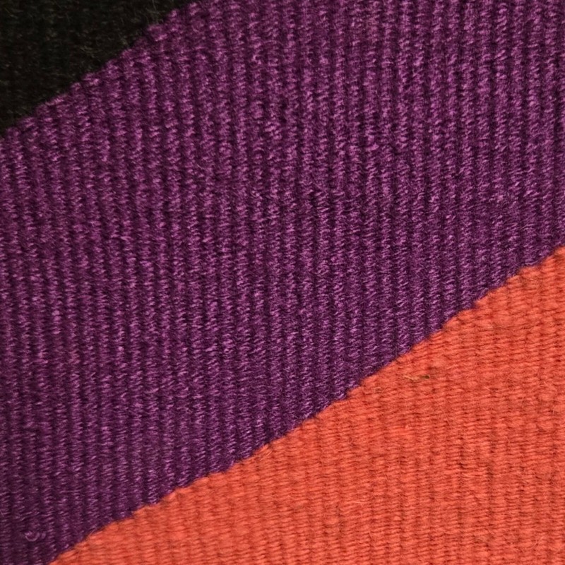 Purple Pink Black Chevron Weaving Textile Wall Hanging Decor Handwoven Geometric gallery