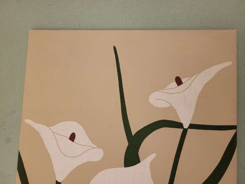 Vintage Marushka Wall Art Fabric Screen Print Calla Lillies 24 x 36 gallery