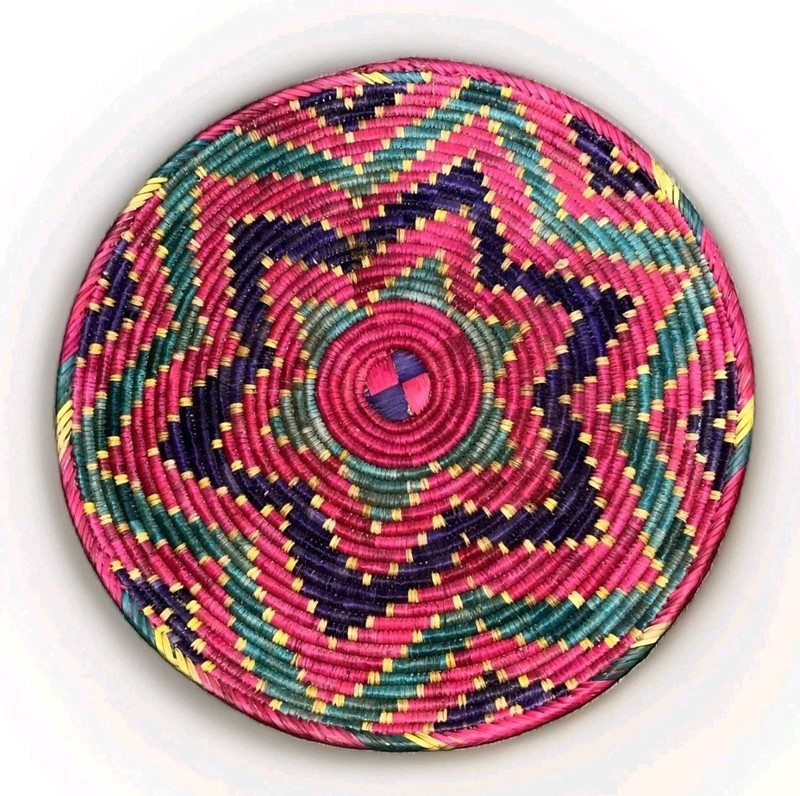 Vintage Ethiopian Handwoven Mesob Basket Woven Art Decor gallery
