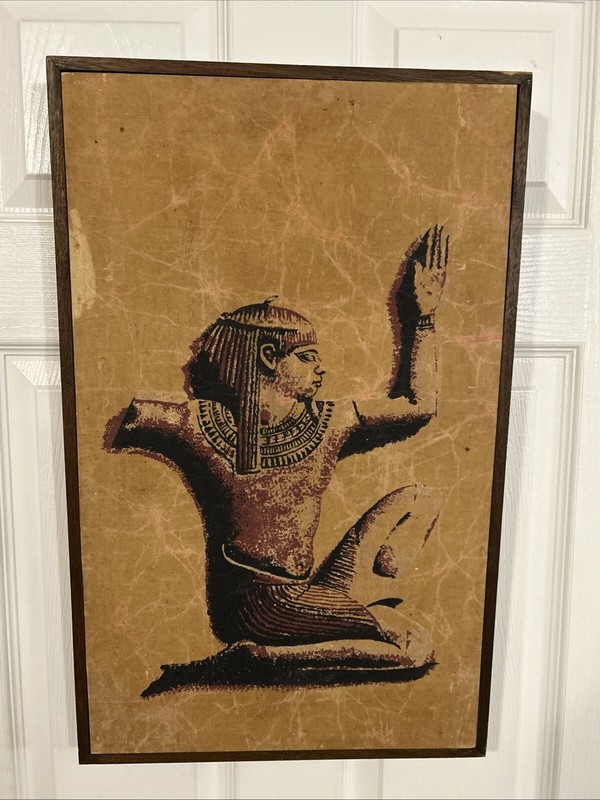 Vintage The Art of Batik Rare & Original Handmade In Taiwan Canvas On Wood 22×15