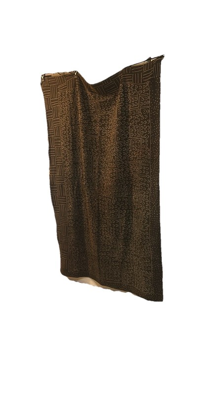 Bògòlanfini Black Mudcloth Textile Mali 66.5 X 43 Inches gallery