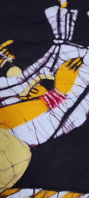 Batik Hand Dyed Wall Art Woman Mother Child Baby Painting Indian Fabric Quilt gallery