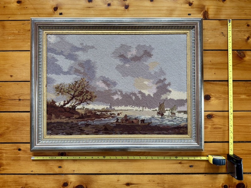 Petit Point Needlework 1950’s Vintage