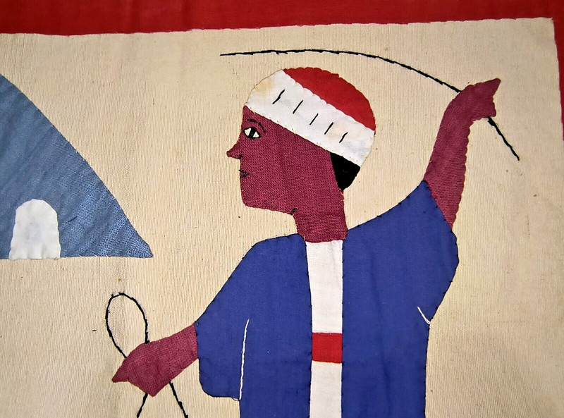 Unique, Handmade Egyptian Khayamiya Appliqué Textile Art/Patchwork Quilt/Embroid gallery