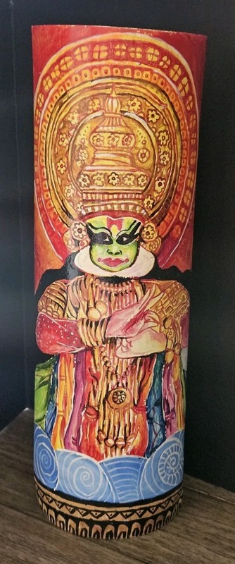 2018 Keral Mural On Bamboo Christel House Bangalore India
