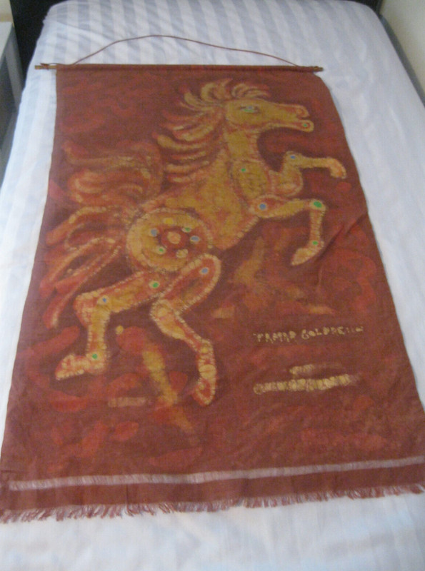 HORSE Screen Print on Fabric Wall Hanging gallery