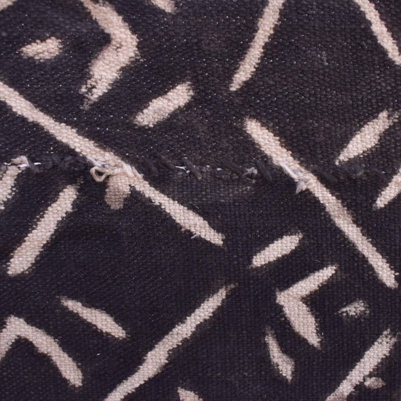 Bògòlanfini Black Mudcloth Textile Mali 67x33 inch gallery