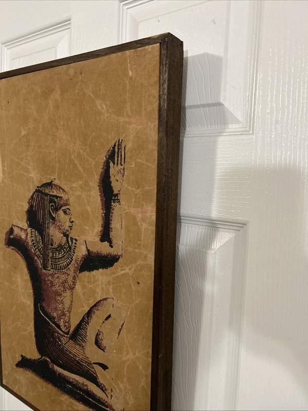 Vintage The Art of Batik Rare & Original Handmade In Taiwan Canvas On Wood 22x15 gallery