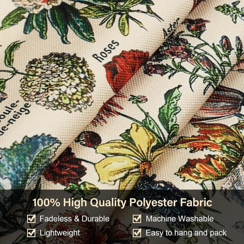 Vintage Flower Tapestry 51x13 Inch,Long Vertical Wall Hanging Reference Illus... gallery