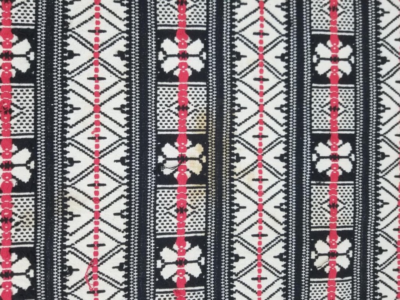 Vintage Traditional Moroccan Handwoven Tribal Textile Panel 51x37in gallery