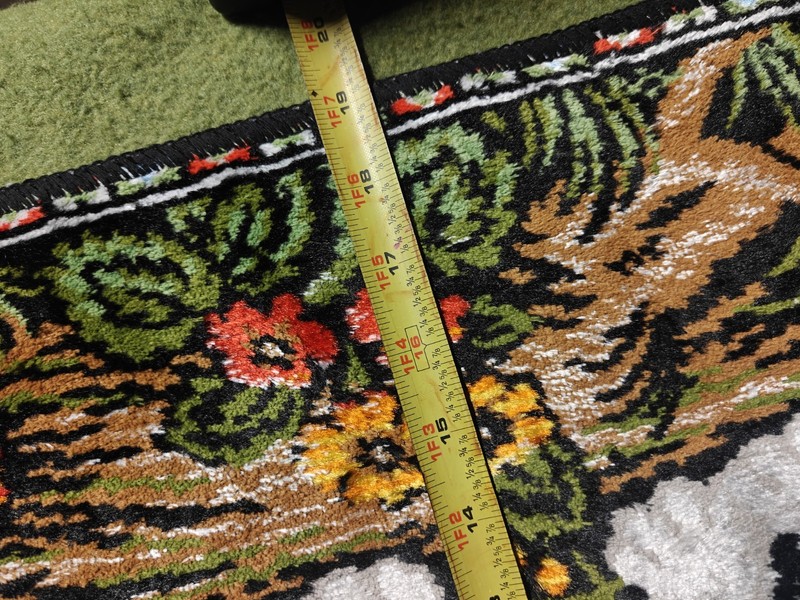 Vintage Wall Hanging Textile Rug Wall Art Kittens Kitty Cat Ornate Fabric Art gallery