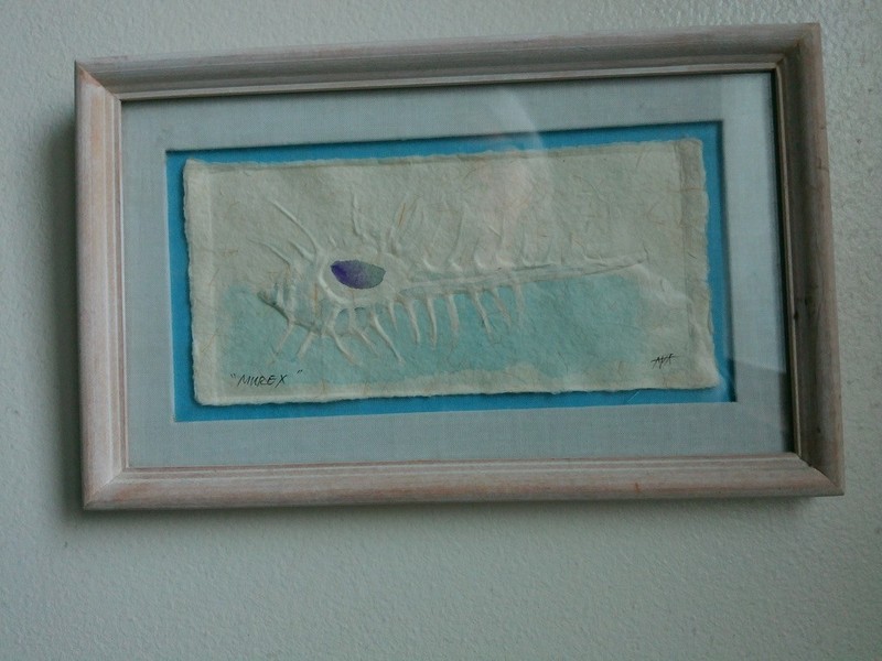 Cottage Beach Theme Costal Ocean Sea Shell Water Color Mixed Media Picture Pr gallery