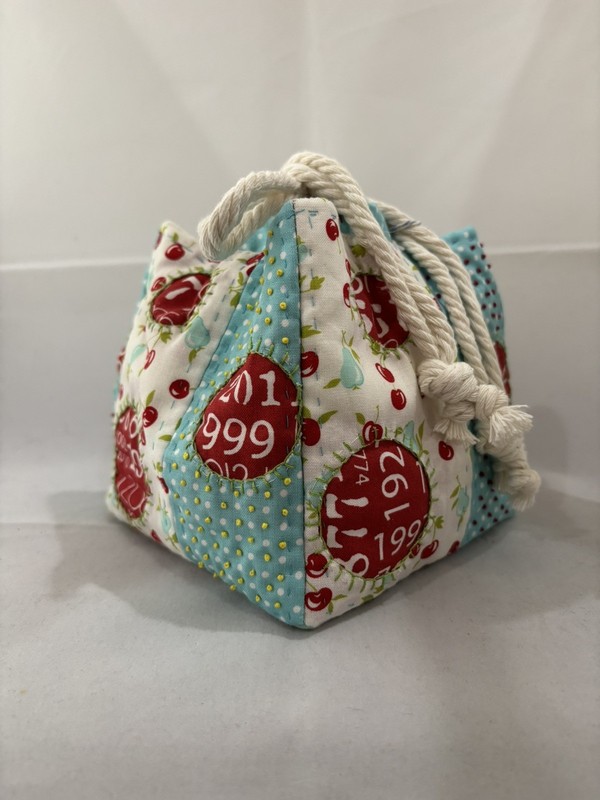 Slow Stitched Japanese Rice Bag, Cottage Core, Hand Stitched Gifts, French