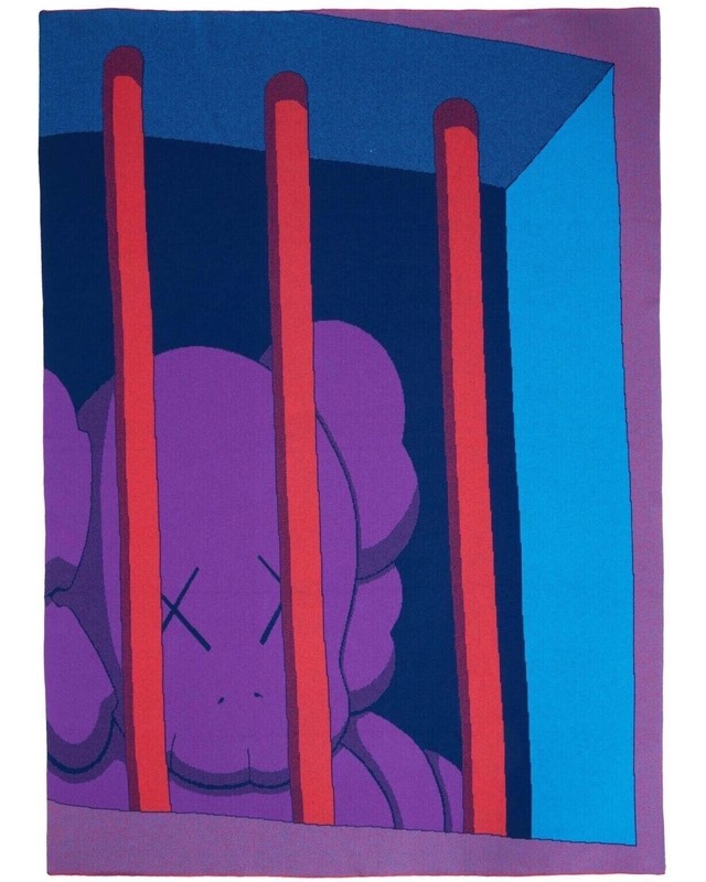 KAWS Limited Edition Cashmere Blanket/Signed COA/Edition Of 85