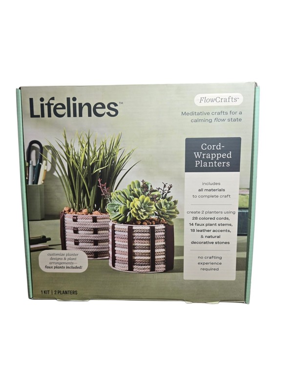 Lifelines FlowCrafts Cord-Wrapped Planters
