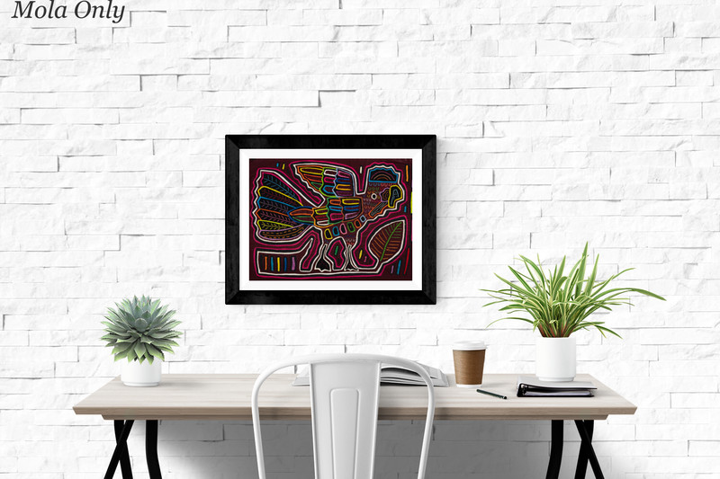 Galloping Rainbow Rooster Mola gallery