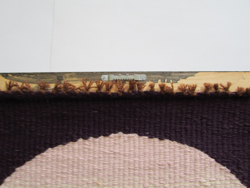 Mid Century Hippie Purple Monument Valley Wool Tapestry Wall Hanging gallery