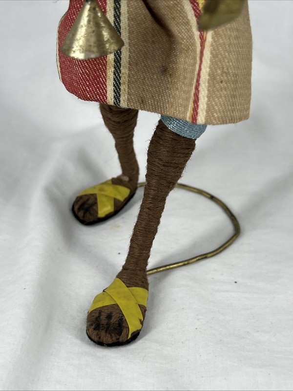 Moroccan Wool & Tin Wired Intention Doll. Very Well Made. 9" Tall gallery