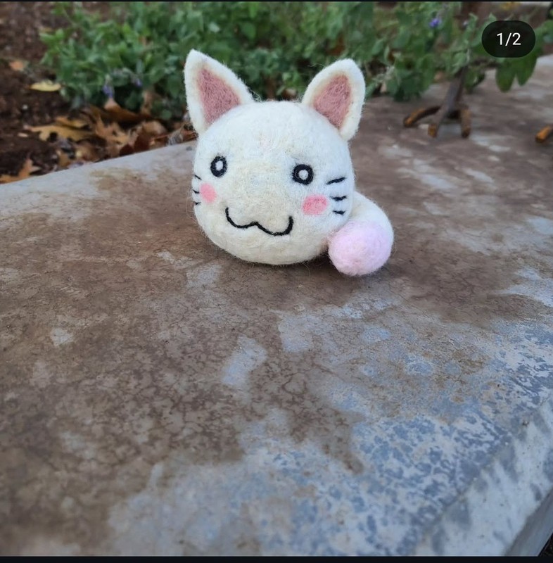 Felted Handmade Nyamo Plush, Lucky Star Inspired
