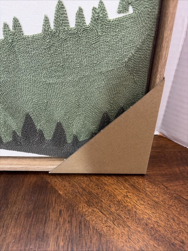 New BP Home Textile Embroidered Woven Wall Art sunset in the mountains 18”x26” gallery