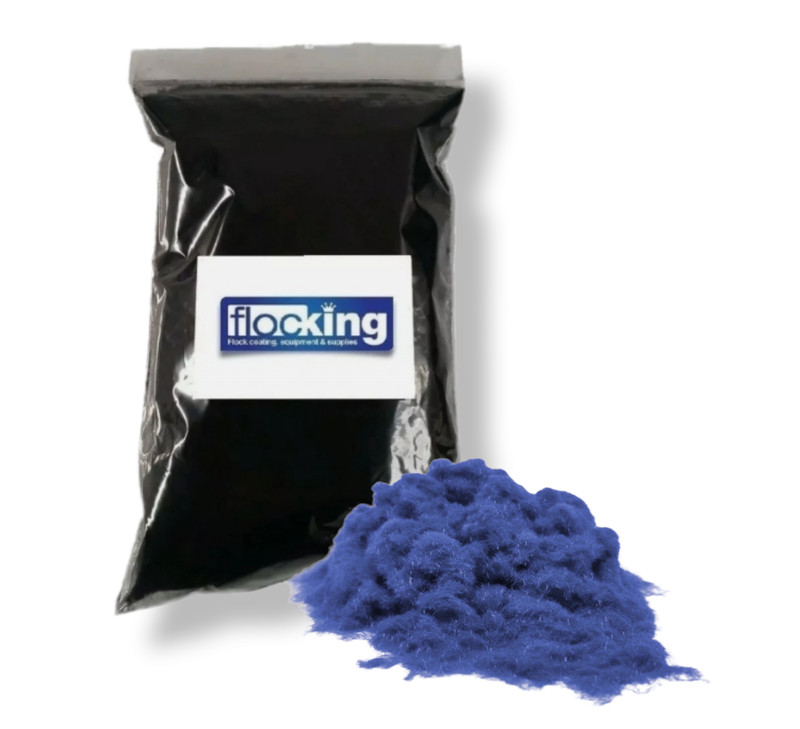 Flocking Fibres Royal Blue – 0.5SQM Coverage – 1mm Professional Nylon Flock