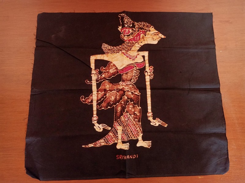 SRIKANDI FEMALE WARRIOR HAND DRAWN BATIK PAINTING HOME DECORATION WALL HANGING gallery