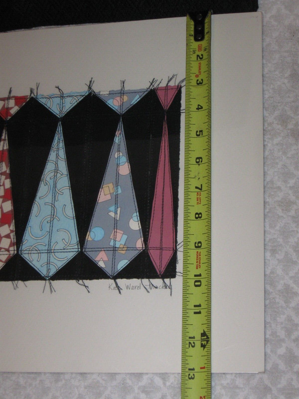 Kate Ward Thacker (Tied Dawn III) Woven Fabric Textiles Art Matted Signed gallery