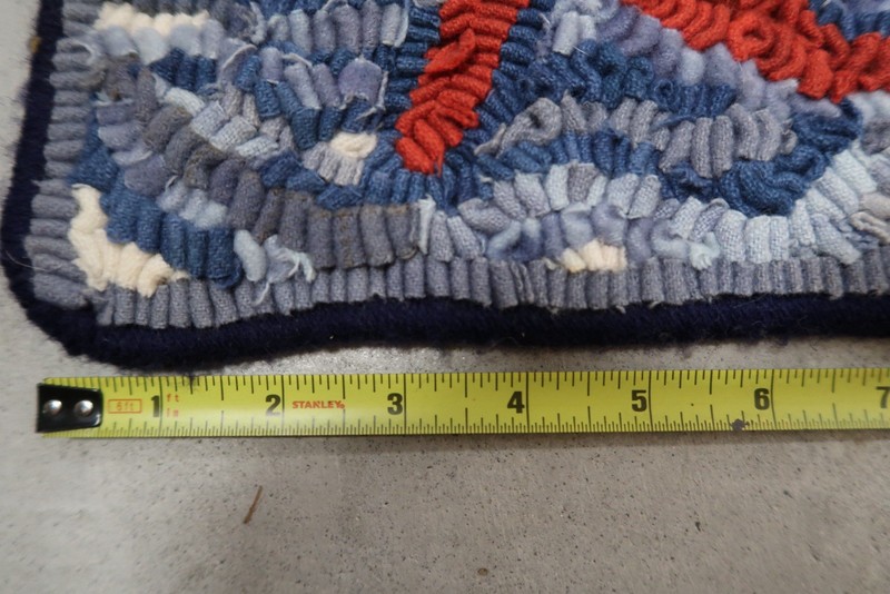 Handhooked Wool Mermaid Rug Lucile Fester Grace Ayres Folk Art 2014 34”x22” C2 gallery