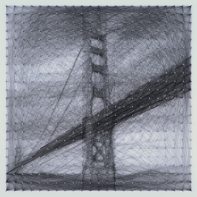String art of the Golden Gate Bridge gallery