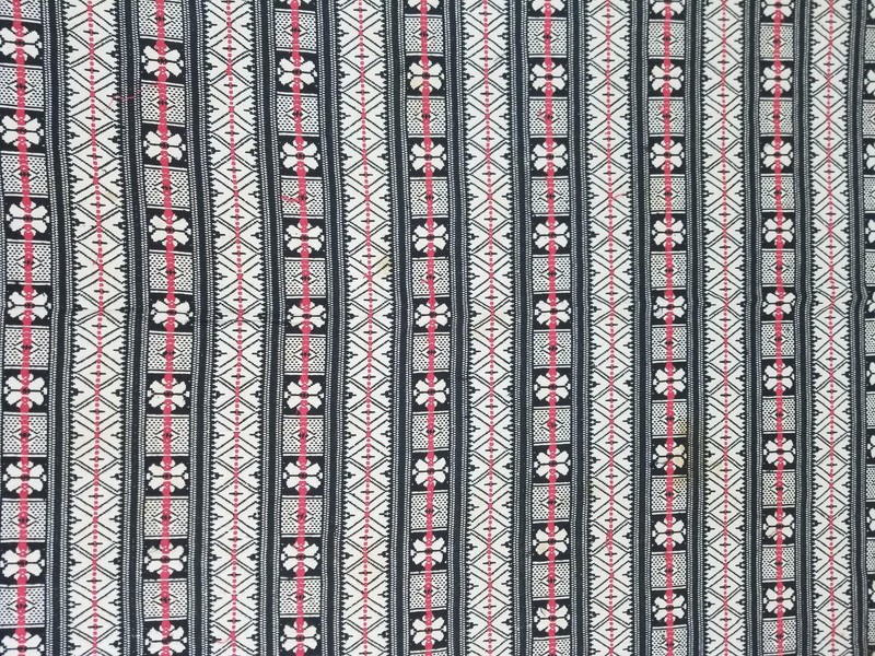 Vintage Traditional Moroccan Handwoven Tribal Textile Panel 51x37in gallery