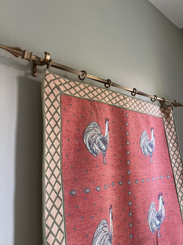 29” by 31” Cotton Tapestry of Roosters Designed by CSI Creations De France gallery