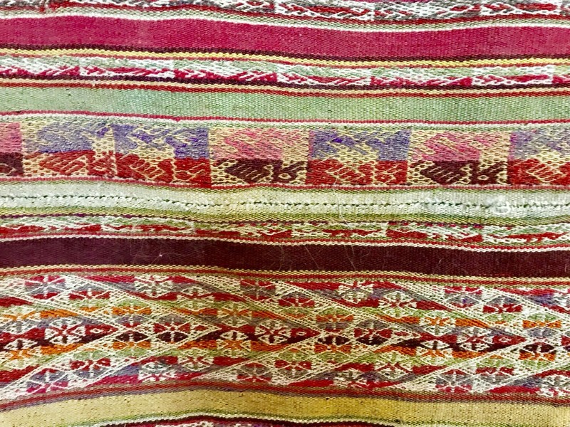 Beautiful Authentic Bolivian Indian Hand Woven Cloth With Natural Dyes gallery