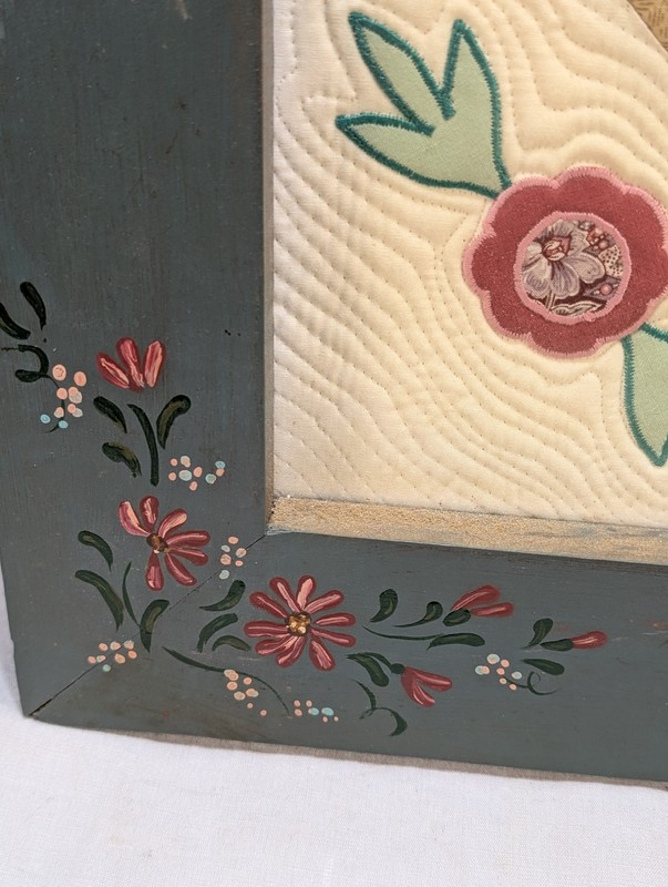 Goldie M. Sussman Sunflower Appliqued Embroidered Flower Quilted Background Art gallery