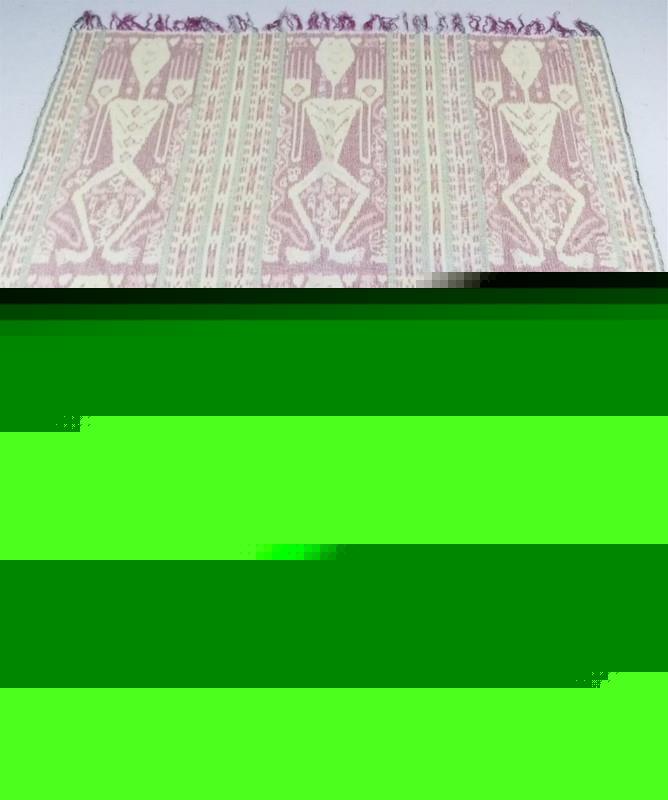 Vintage Indonesian Handwoven Pua Kumbu Inspired Ceremonial Cotton Cloth 200x170c