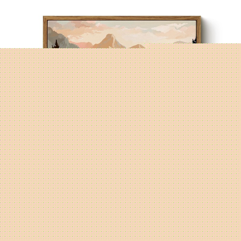 Bzstyleart Framed Vintage Wall Art Vintage Decor, Landscape Wall Art Framed, ...