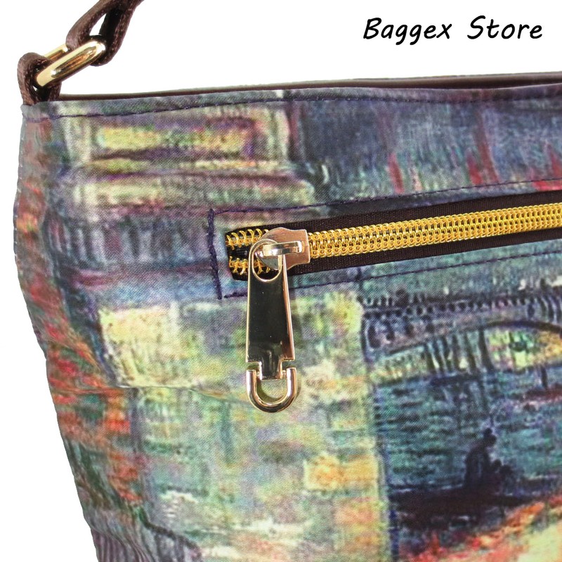 Masterpiece Painting Shoulder Bag Van Gogh Bridges Across The Seine At Asnieres gallery