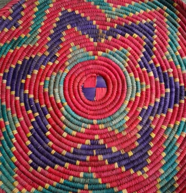 Vintage Ethiopian Handwoven Mesob Basket Woven Art Decor gallery