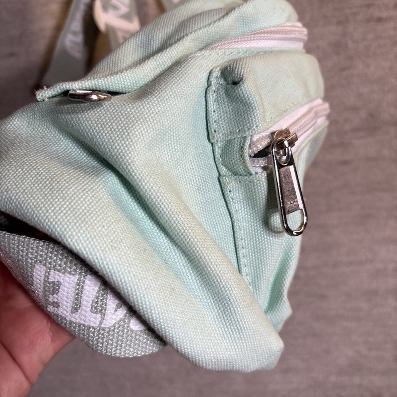 Grateful Dead ALWAYS GRATEFUL Sage Green Blue Canvas Fanny Pack Adjustable EUC gallery