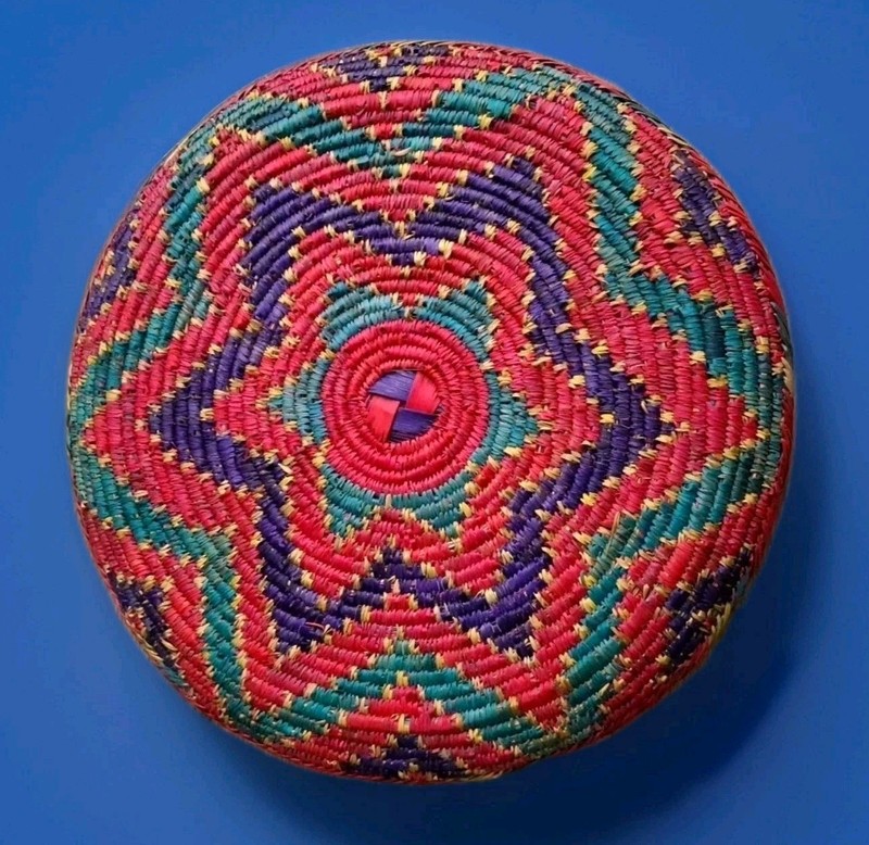 Vintage Ethiopian Handwoven Mesob Basket Woven Art Decor gallery