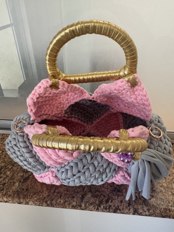 Handmade Nautical Cord Luxury Bag Bolso artesanal tejido a mano con hilo náutico