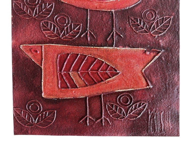 Birds Mid Century Leather Tooled gallery
