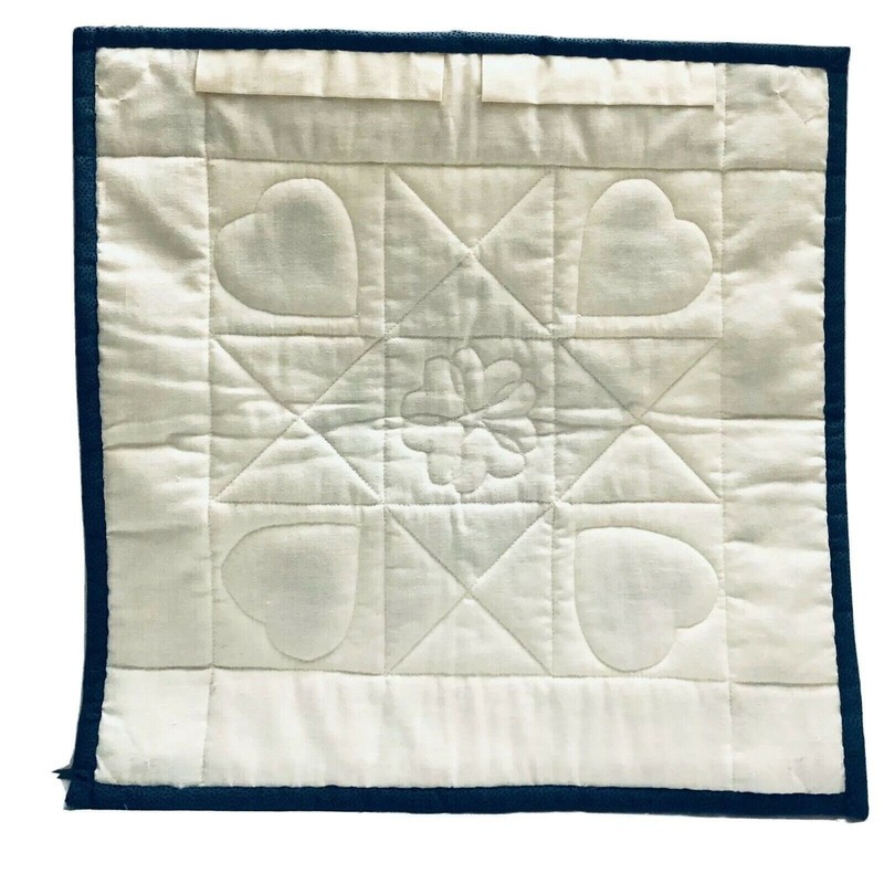 8 Point Star and Hearts Patchwork Square Wall Hanging Set of 2 Homeware gallery