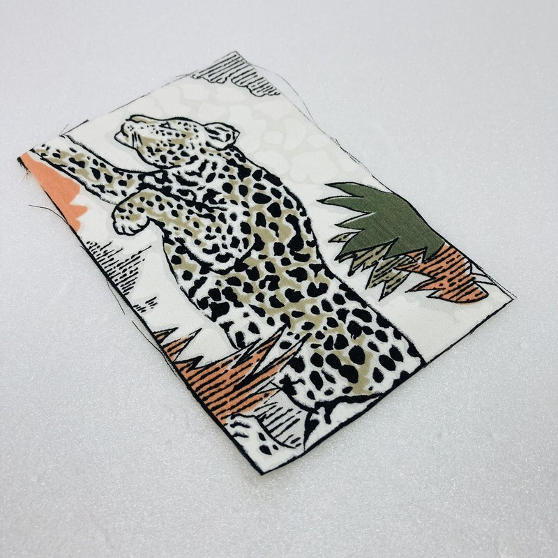 Vintage 1970s Hand Sewn Leopard Print Cloth Jacket Shirt Embroidery Art Decor 31 gallery
