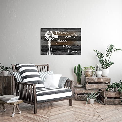 Farmhouse Wall Art Decor Rustic Windmill Canvas Print Barn Country Home gallery