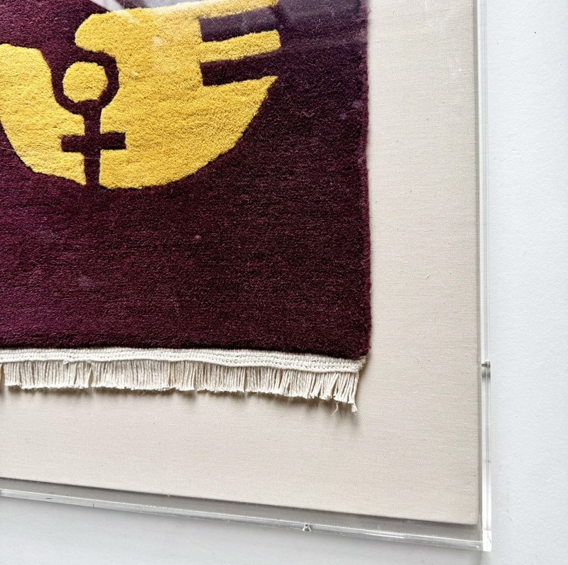 Rare International Women’s Year Dove Logo Wall Hanging Vtg 1970s Gump’s Feminism gallery